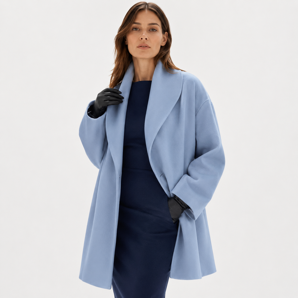 Charlotte | Women's Oversized Coat | Lapel Collar · Eltrendio