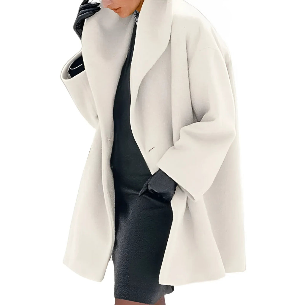 Charlotte | Women's Oversized Coat | Lapel Collar · Eltrendio