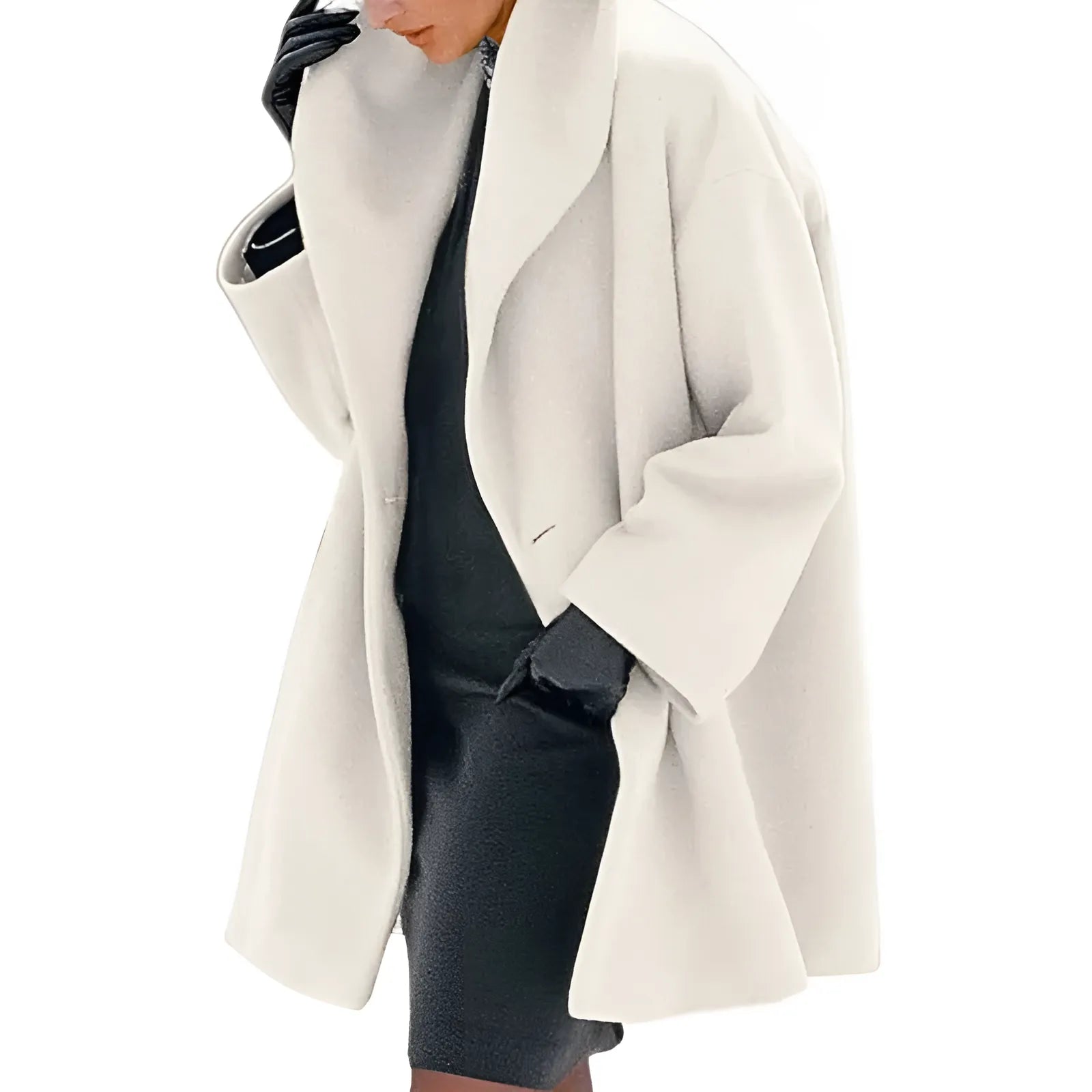 Charlotte | Women's Oversized Coat | Lapel Collar · Eltrendio