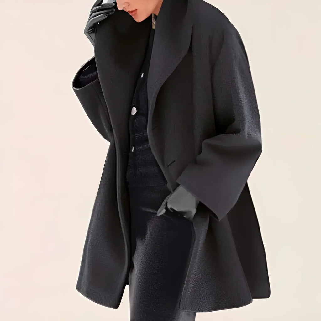 Charlotte | Women's Oversized Coat | Lapel Collar · Eltrendio