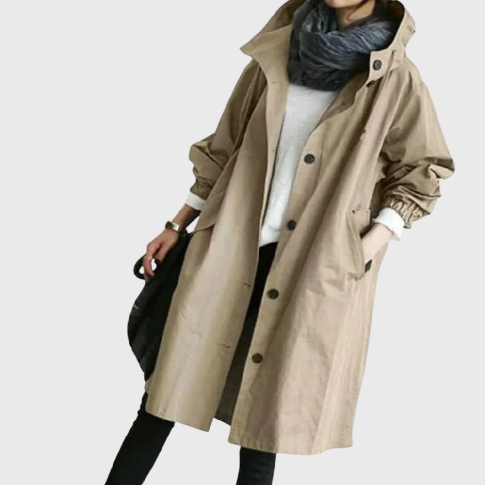 Charlotte | Women's Oversized Trench Coat | Hooded · Eltrendio