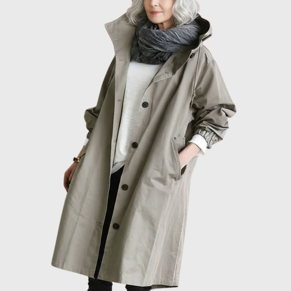 Charlotte | Women's Oversized Trench Coat | Hooded · Eltrendio