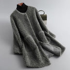 Charlotte | Women's Shearling Coat | Teddy Texture · Eltrendio
