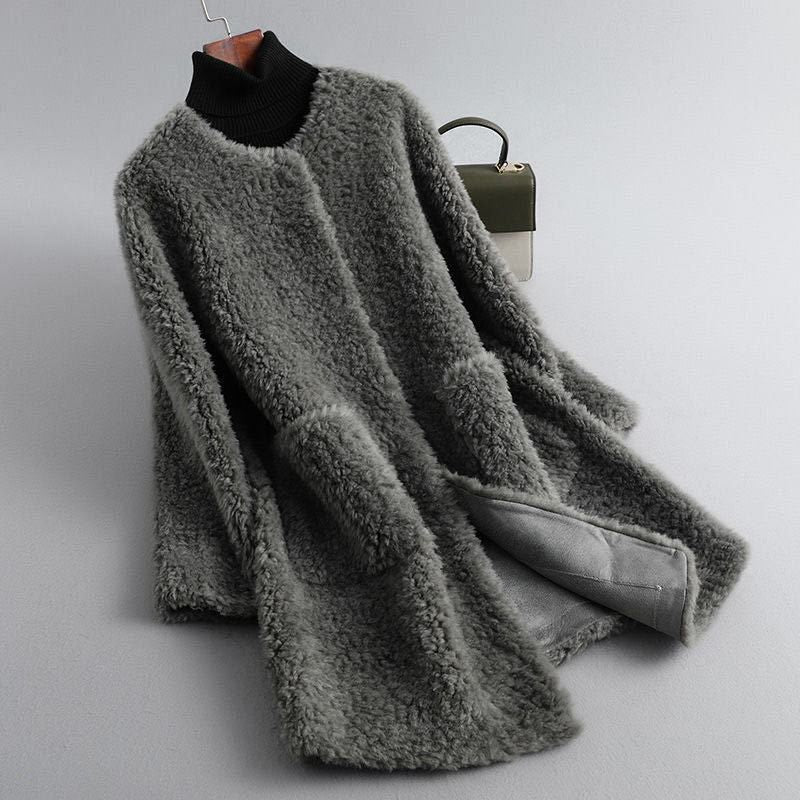 Charlotte | Women's Shearling Coat | Teddy Texture · Eltrendio