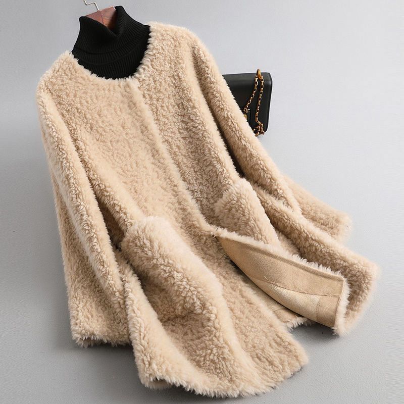Charlotte | Women's Shearling Coat | Teddy Texture · Eltrendio