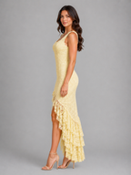 Charlotte | Women's Sleeveless Maxi Dress | Ruffle Hem · Eltrendio