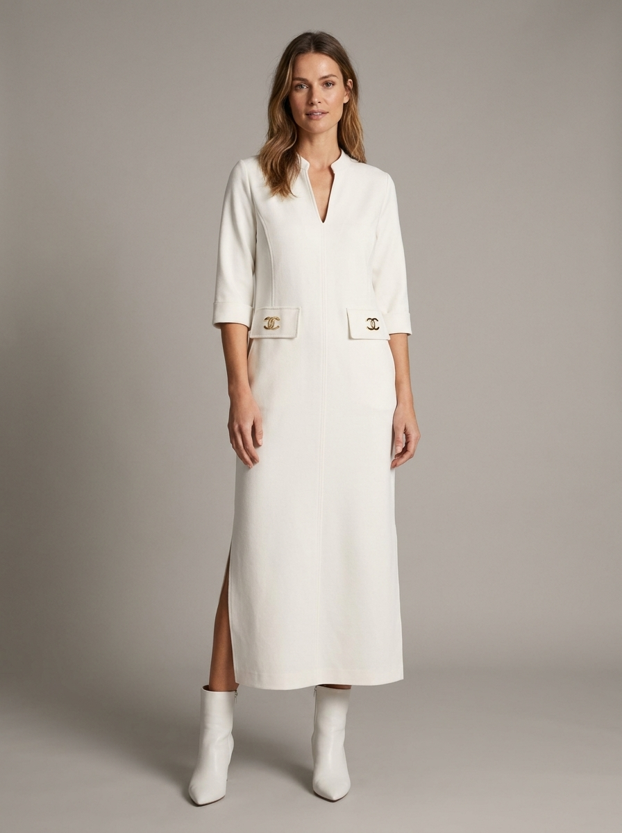 Charlotte | Women's V-Neck Maxi Dress | Lightweight-Eltrendio