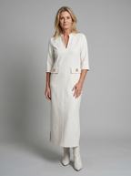 Charlotte | Women's V-Neck Maxi Dress | Lightweight-Eltrendio