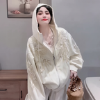 Charlotte | Women's Zip-Up Hoodie | Sequin Embellished · Eltrendio