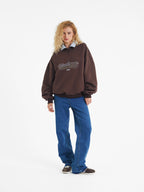 Dylan | Unisex Half Zip Sweatshirt | Oversized Retro Contrast Collar Style-Eltrendio