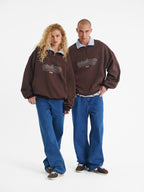 Dylan | Unisex Half Zip Sweatshirt | Oversized Retro Contrast Collar Style-Eltrendio