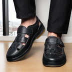 Edward | Men's Closed-Toe Sandals | Breathable Leather · Eltrendio