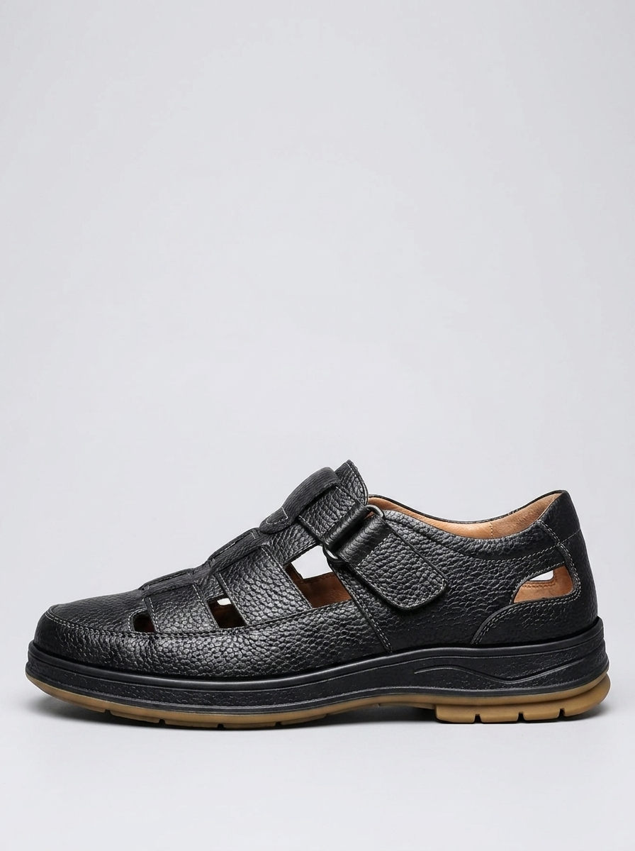 Edward | Men's Closed-Toe Sandals | Breathable Leather-Eltrendio