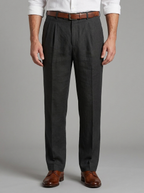 Edward | Men's Pleated Trousers | Lightweight Linen-Eltrendio