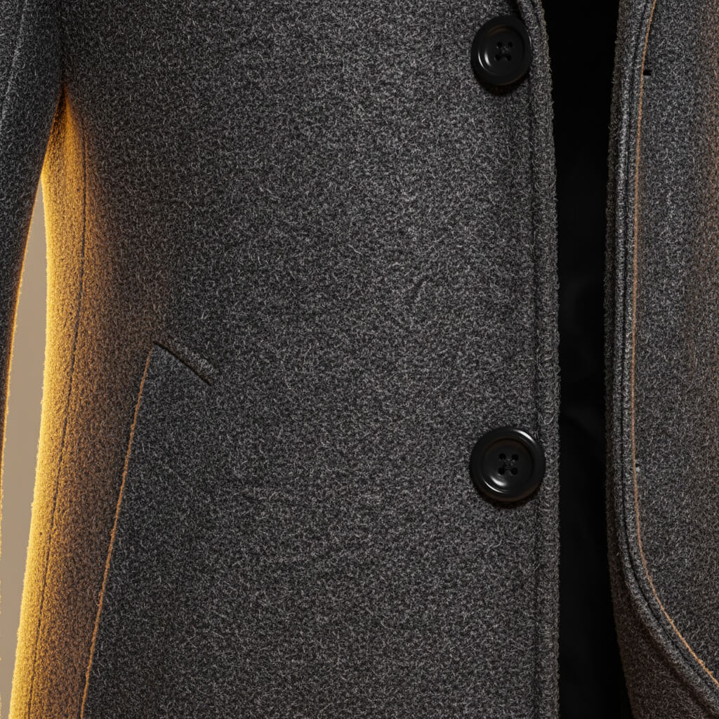 Edward | Men's Single-Breasted Overcoat | Notch Lapel · Eltrendio