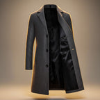 Edward | Men's Single-Breasted Overcoat | Notch Lapel · Eltrendio