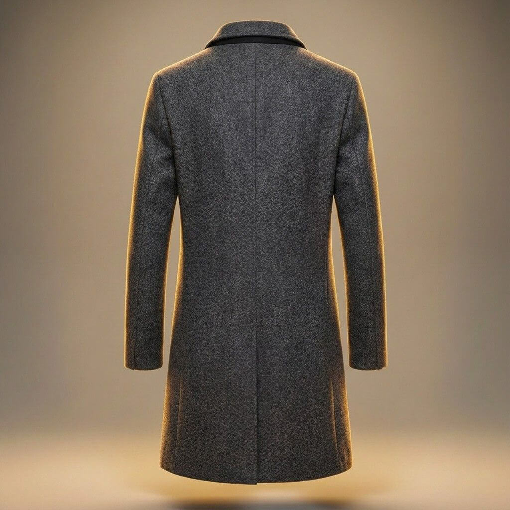 Edward | Men's Single-Breasted Overcoat | Notch Lapel · Eltrendio