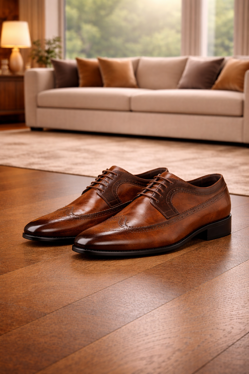 Edward | Men's Wingtip Brogue Shoes | Leather · Eltrendio