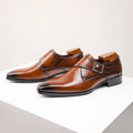 Edward | Men's Monk Strap Low Profile Dress Shoes | Buckle Fastening · Eltrendio