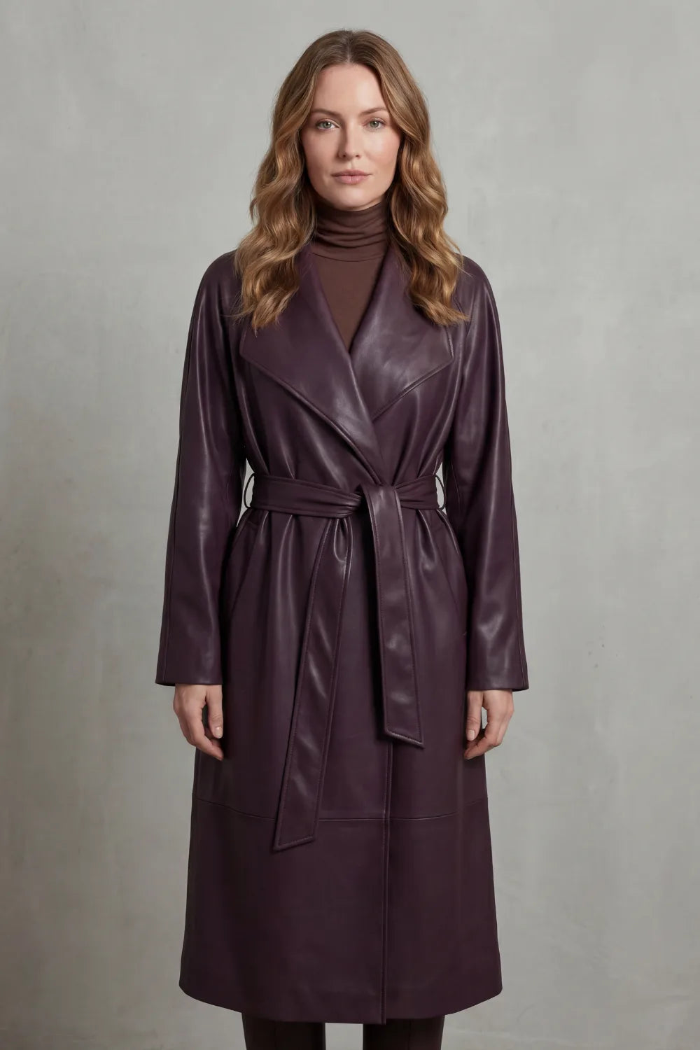 Eleanor | Women's Belted Trench Coat | Faux Leather · Eltrendio
