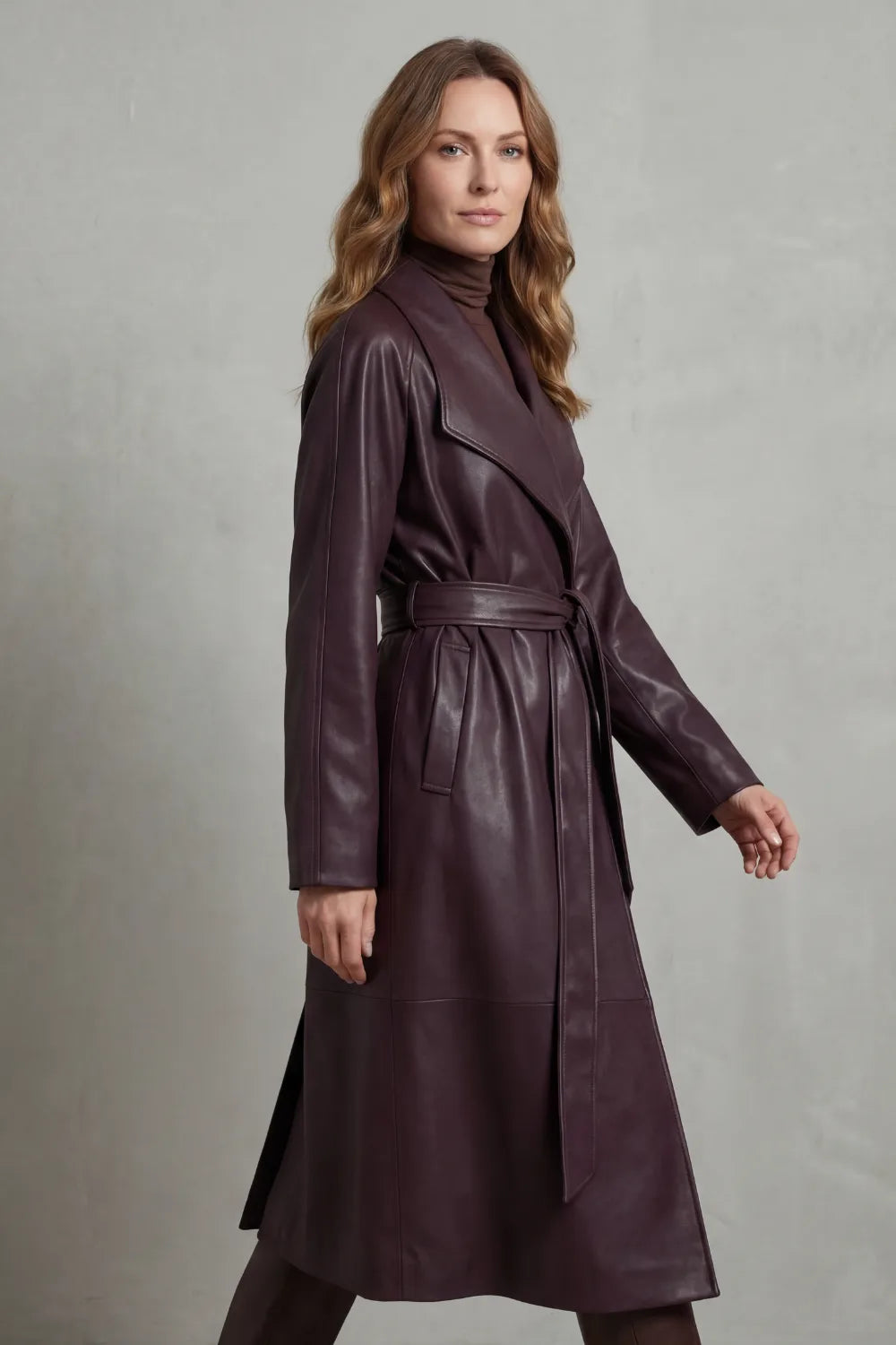 Eleanor | Women's Belted Trench Coat | Faux Leather · Eltrendio