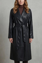 Eleanor | Women's Belted Trench Coat | Faux Leather · Eltrendio