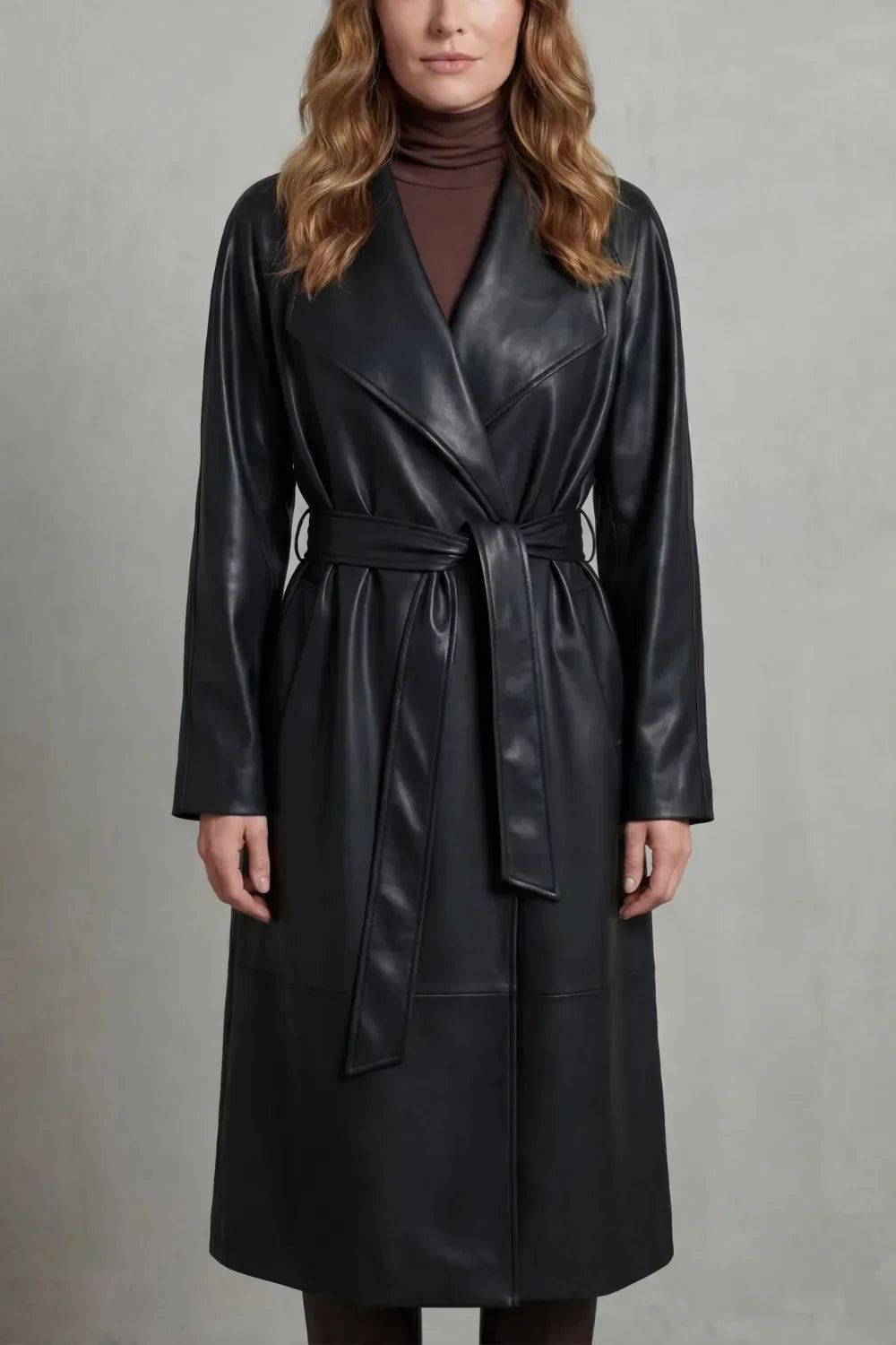 Eleanor | Women's Belted Trench Coat | Faux Leather · Eltrendio