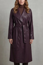 Eleanor | Women's Belted Trench Coat | Faux Leather · Eltrendio
