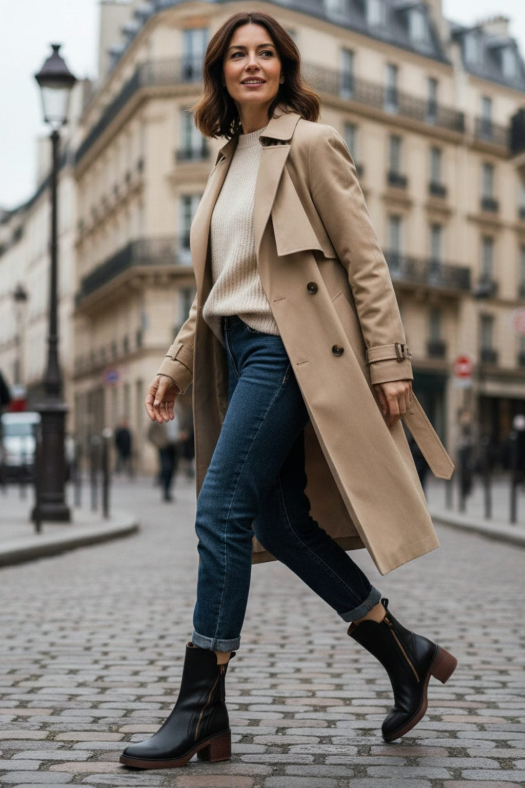 Eleanor | Women's Block Heel Ankle Boots | Side Zip · Eltrendio