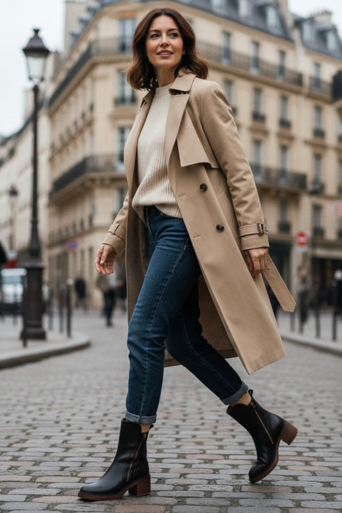 Eleanor | Women's Block Heel Ankle Boots | Side Zip · Eltrendio