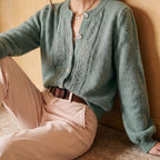 Eleanor | Women's Button-Up Cardigan | Pointelle Knit · Eltrendio