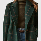 Eleanor | Women's Check Coat | Notch Lapel · Eltrendio