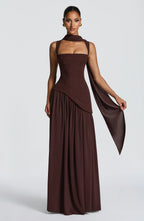 Eleanor | Women's Corset Maxi Dress | Thigh Split · Eltrendio