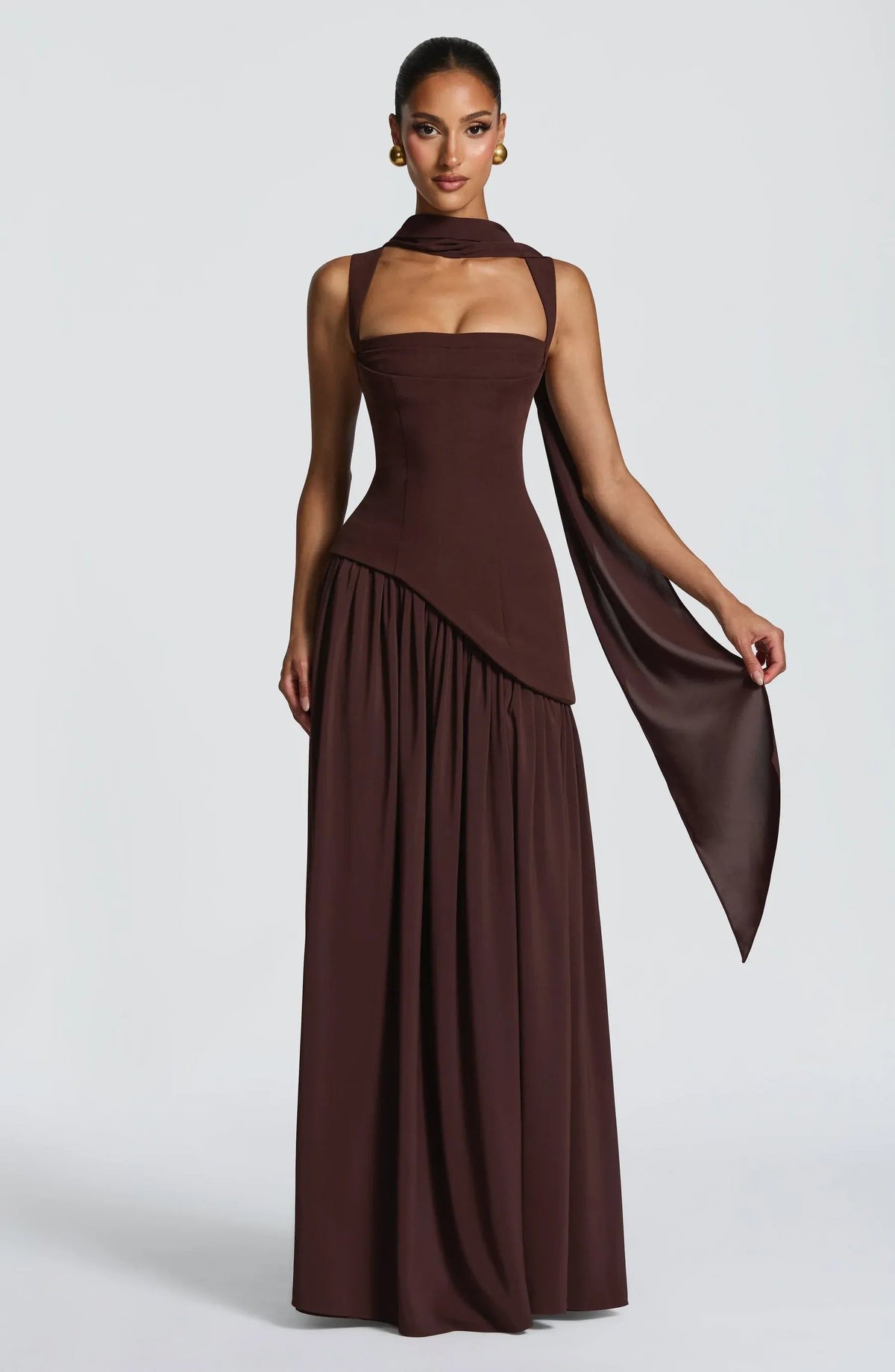 Eleanor | Women's Corset Maxi Dress | Thigh Split · Eltrendio