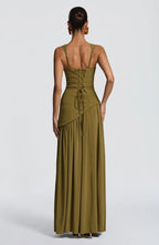 Eleanor | Women's Corset Maxi Dress | Thigh Split · Eltrendio