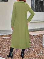 Eleanor | Women's Double-Breasted Longline Coat | Lapel Collar · Eltrendio
