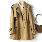 Eleanor | Women's Double-Breasted Trench Coat | Buckle Cuffs · Eltrendio
