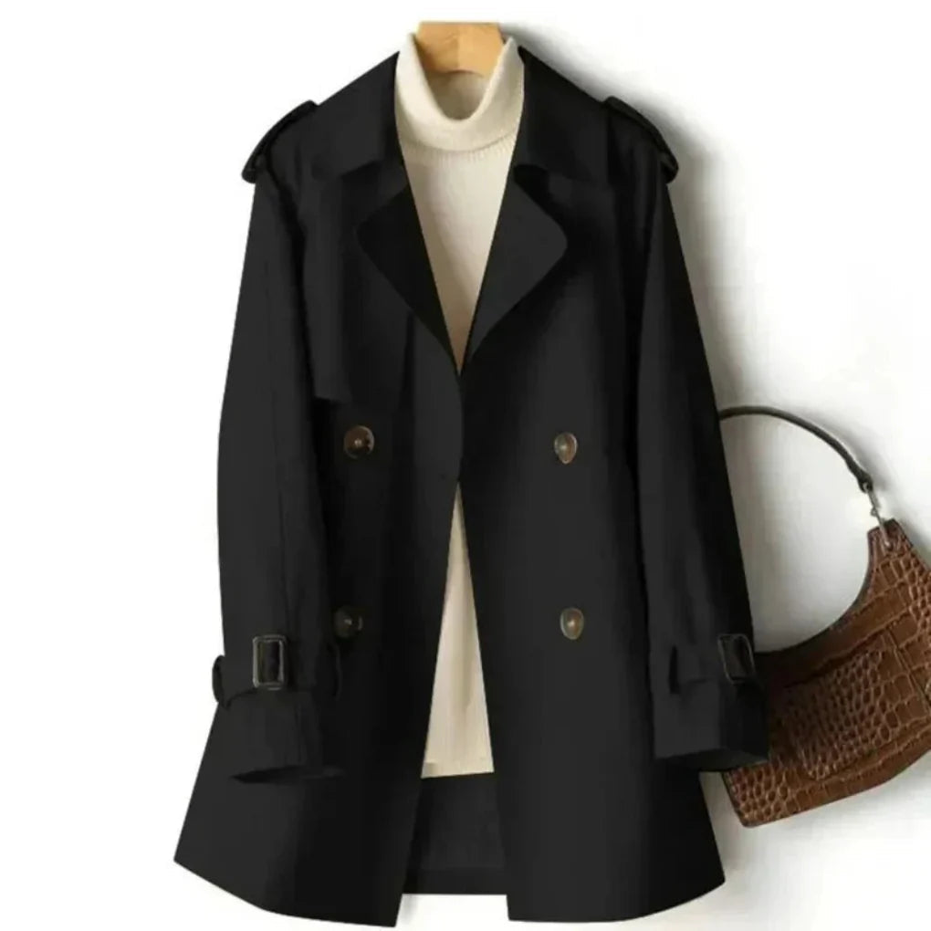 Eleanor | Women's Double-Breasted Trench Coat | Buckle Cuffs · Eltrendio