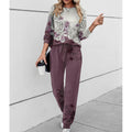 Eleanor | Women's Floral Loungewear Set | Drawstring Waist · Eltrendio