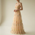Eleanor | Women's Floral Maxi Dress | Tie Straps · Eltrendio