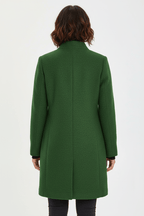 Eleanor | Women's Funnel-Neck Coat | Button-Front · Eltrendio