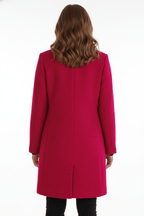 Eleanor | Women's Funnel-Neck Coat | Button-Front · Eltrendio
