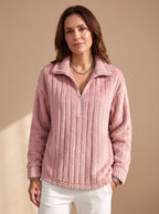 Eleanor | Women's Half-Zip Jumper | Funnel Neck · Eltrendio