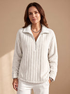 Eleanor | Women's Half-Zip Jumper | Funnel Neck · Eltrendio