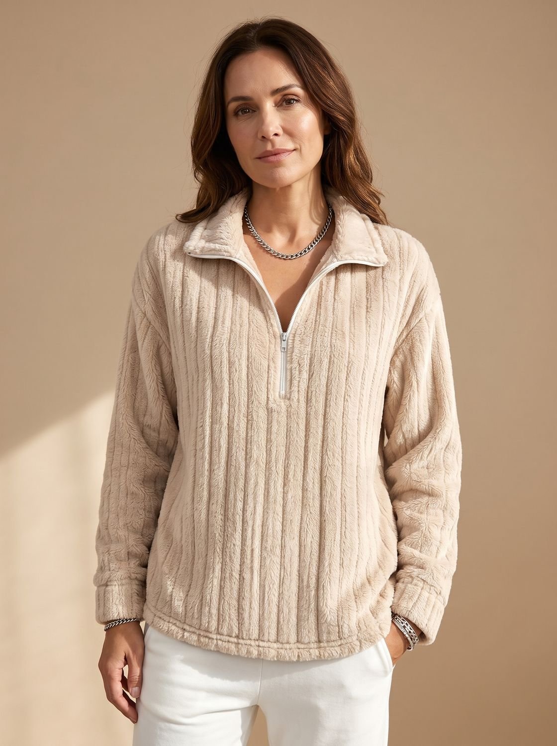 Eleanor | Women's Half-Zip Jumper | Funnel Neck · Eltrendio