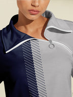 Eleanor | Women's Half-Zip Sweatshirt | Colour-Block · Eltrendio