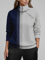 Eleanor | Women's Half-Zip Sweatshirt | Colour-Block-Eltrendio