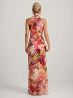 Eleanor | Women's Halter Maxi Dress | Floral Print · Eltrendio