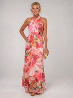 Eleanor | Women's Halter Maxi Dress | Floral Print · Eltrendio