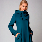 Eleanor | Women's Hooded Coat | Double-Breasted · Eltrendio